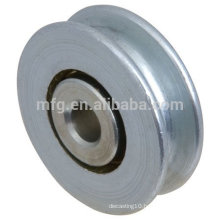 Cheap Custom V belt tension aluminum small pulley wheel with bearings
